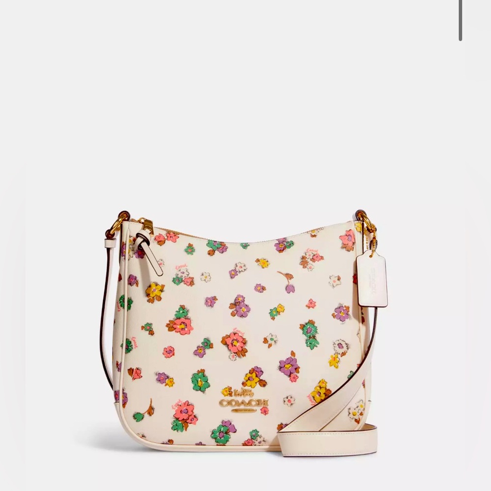 Coach Ellie File Bag With Spaced Floral Field Print 🌸🌺